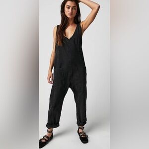 TALULAH CHARCOAL GRAY DENIM OVERALLS ✨